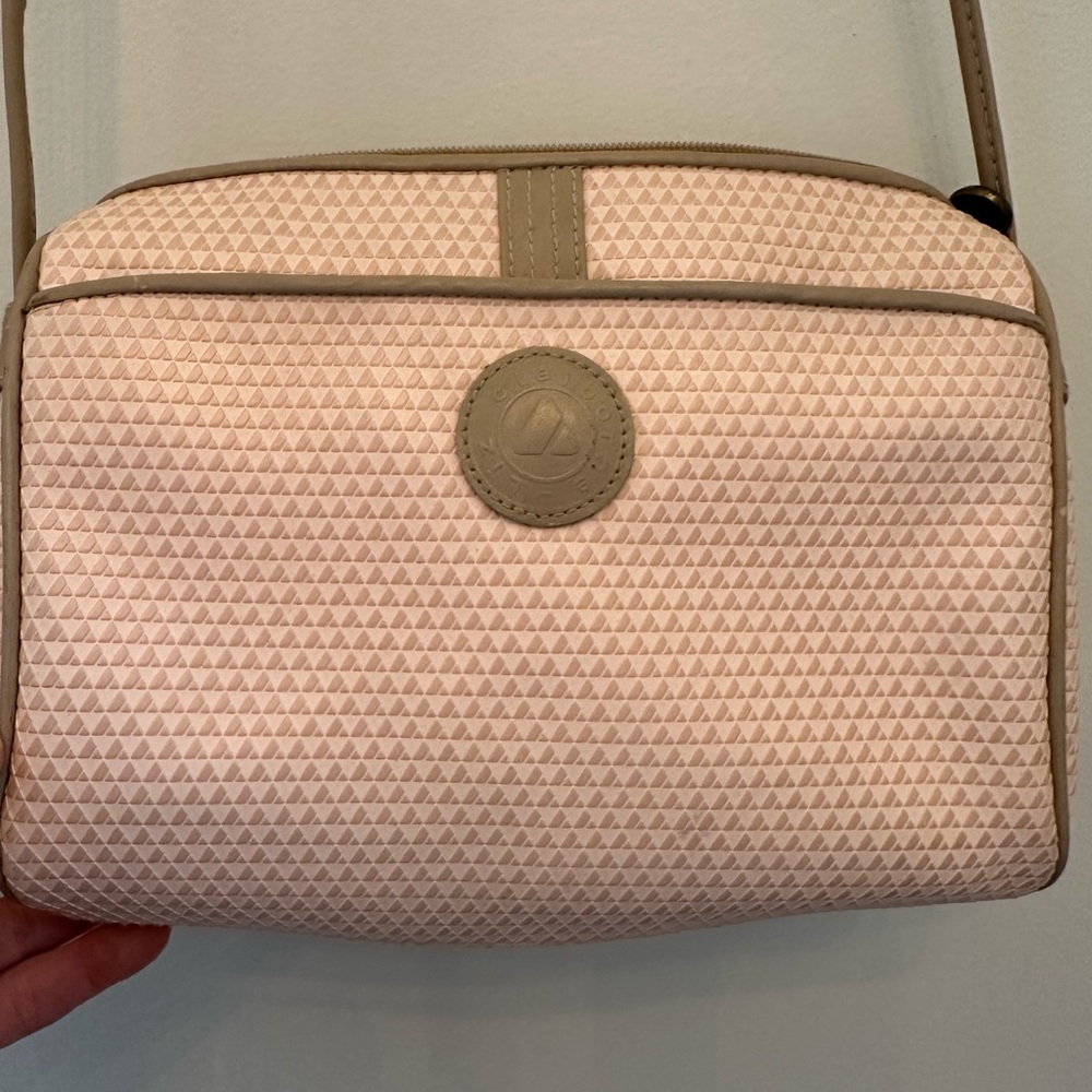Liz Claiborne Pink and Tan Crossbody Bag